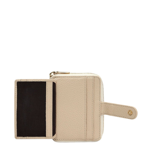Wax Leather Ladies Wallet - Dove