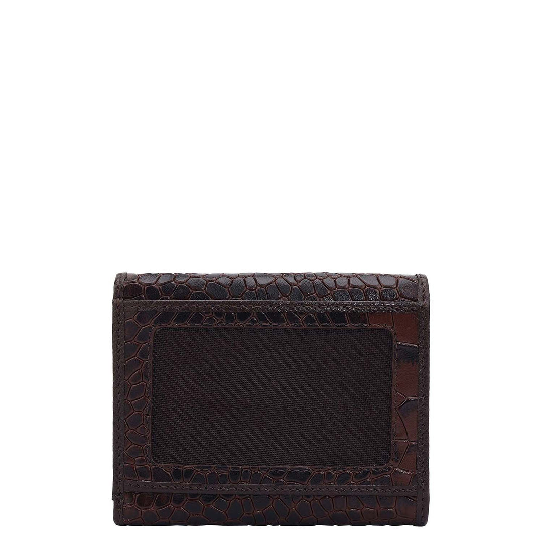 Croco Leather Ladies Wallet - Date