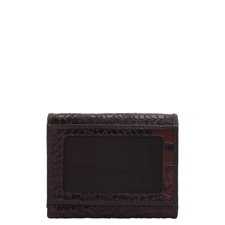 Croco Leather Ladies Wallet - Date