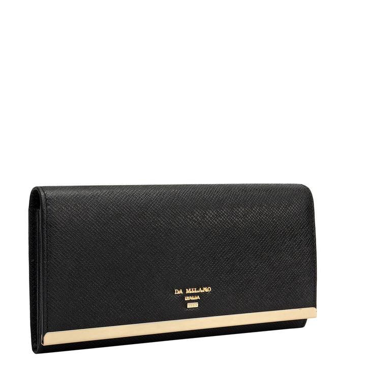 Franzy Leather Ladies Wallet - Black