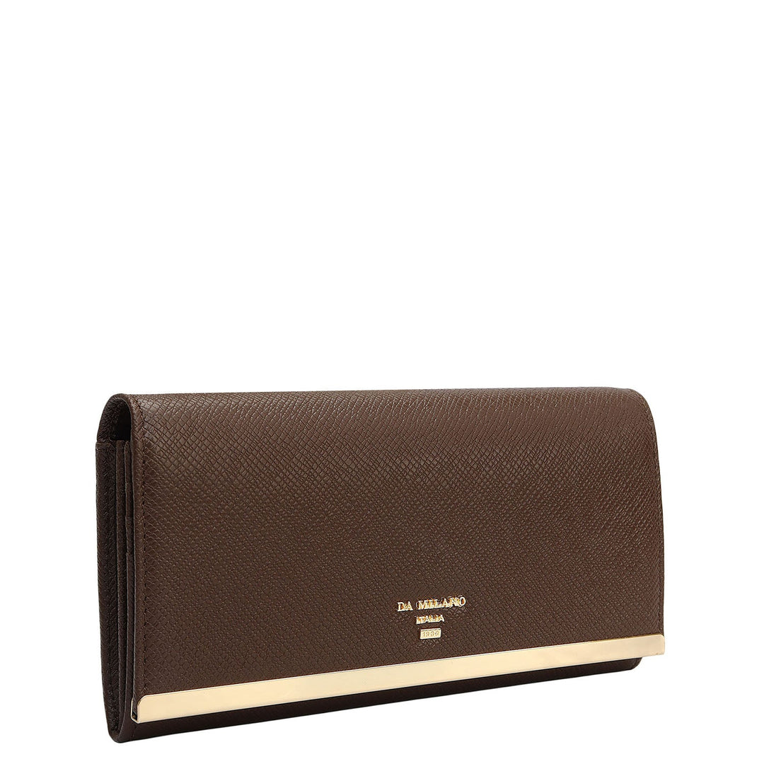 Franzy Leather Ladies Wallet - Walnut