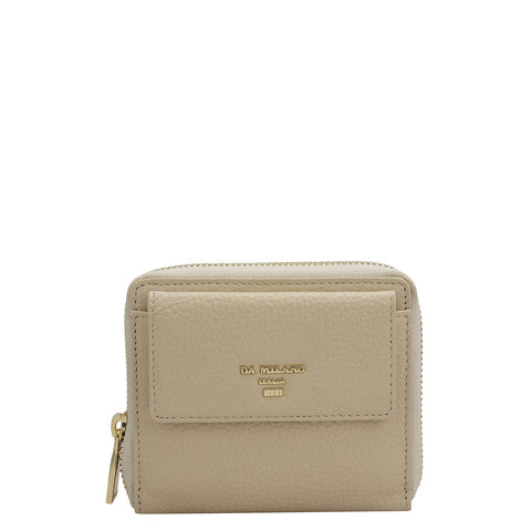 Wax Leather Ladies Wallet - Dove