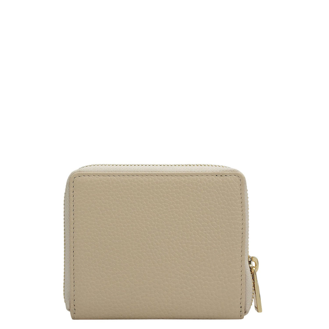 Wax Leather Ladies Wallet - Dove