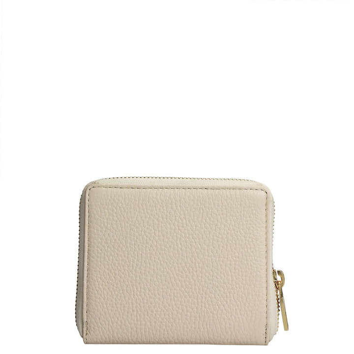 Wax Leather Ladies Wallet - Marshmallow
