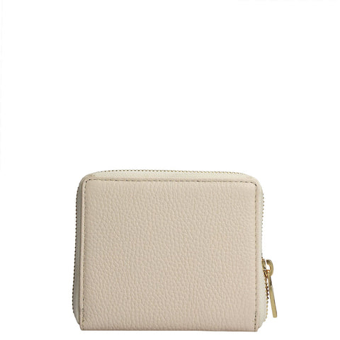Wax Leather Ladies Wallet - Marshmallow