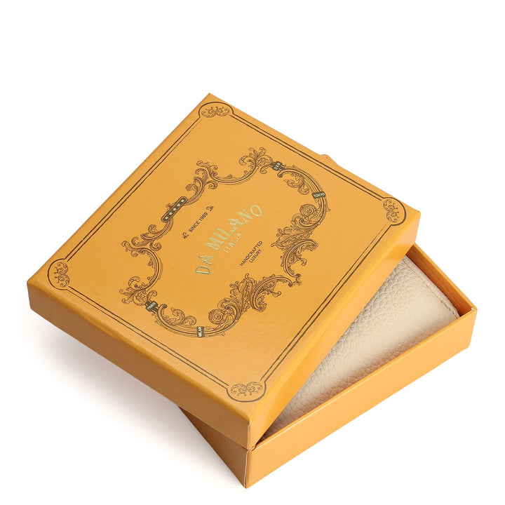 Wax Leather Ladies Wallet - Marshmallow