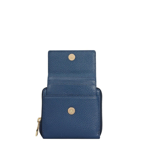 Wax Leather Ladies Wallet - Twilight