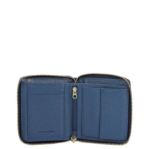 Wax Leather Ladies Wallet - Twilight
