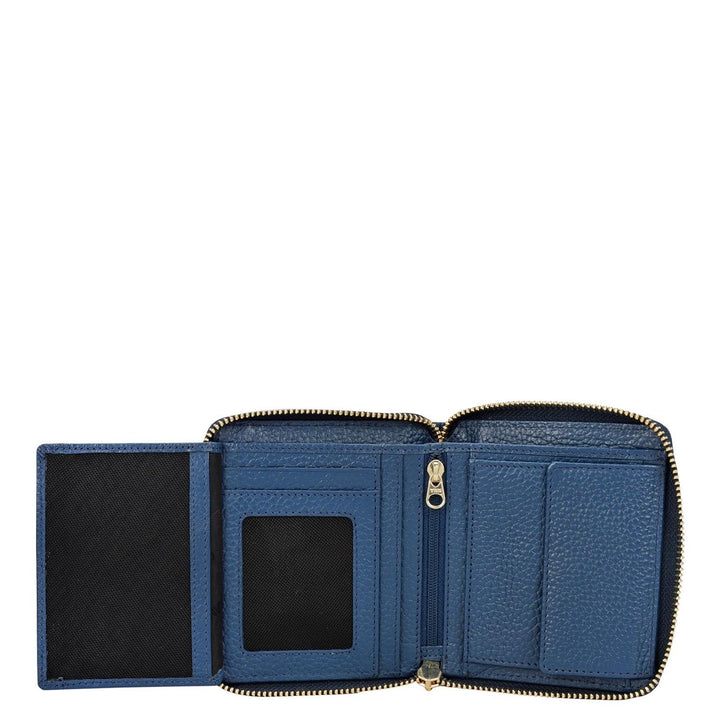 Wax Leather Ladies Wallet - Twilight