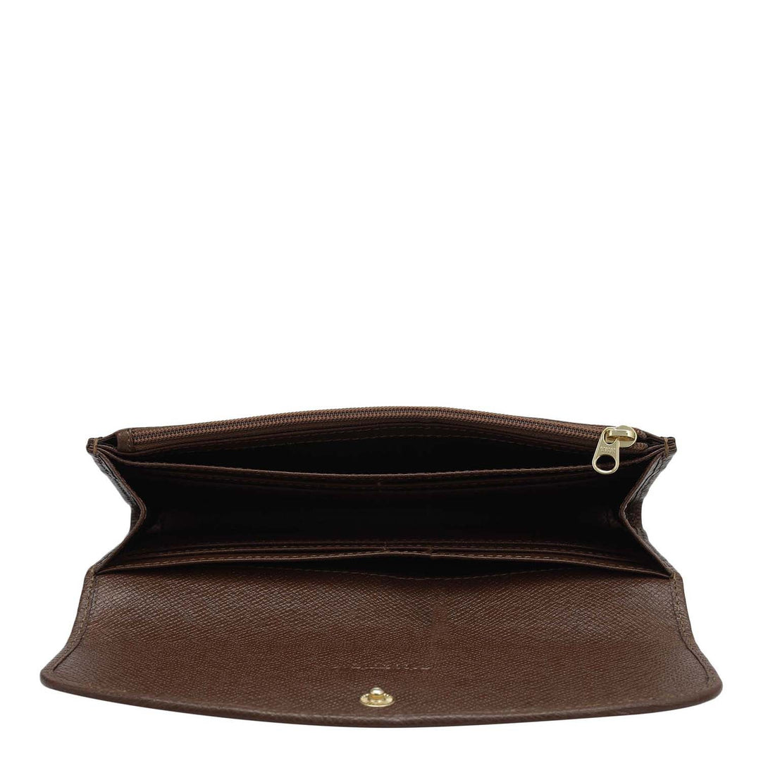 Croco Leather Ladies Wallet - Date