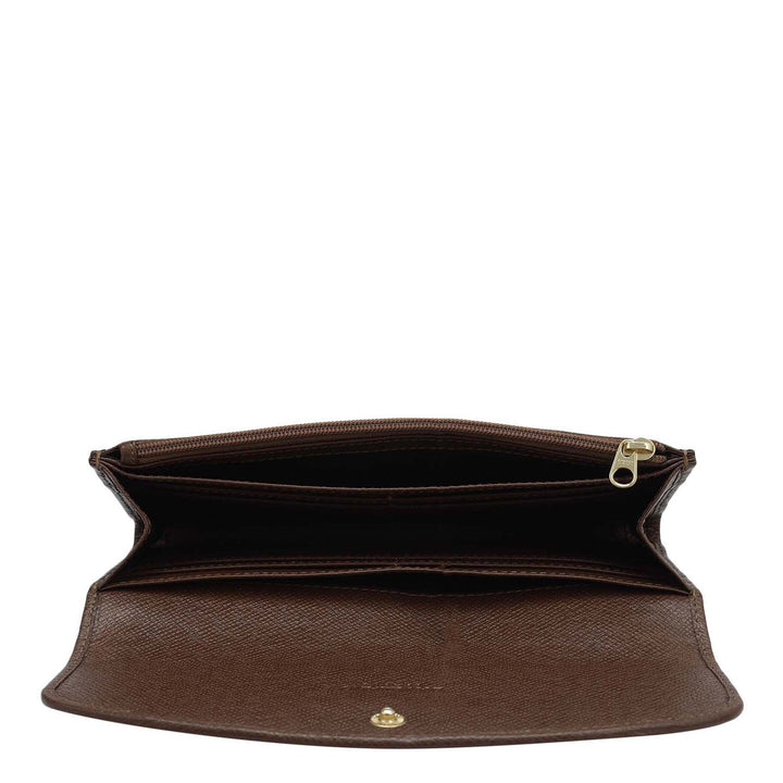 Croco Leather Ladies Wallet - Date