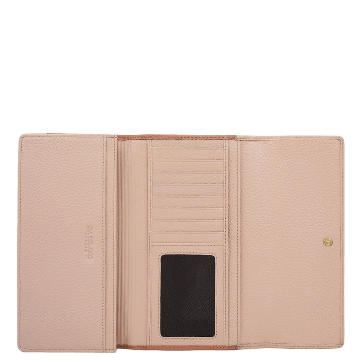 Wax Leather Ladies Wallet - Feather & Terracotta
