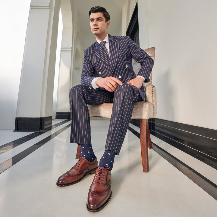 Brown Brogue Leather Lace Ups