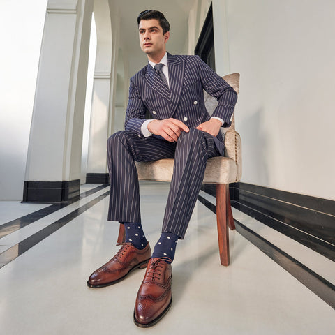 Brown Brogue Leather Lace Ups