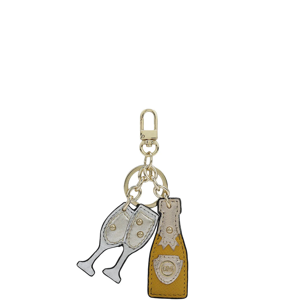 Franzy Leather Key Chain - Mango