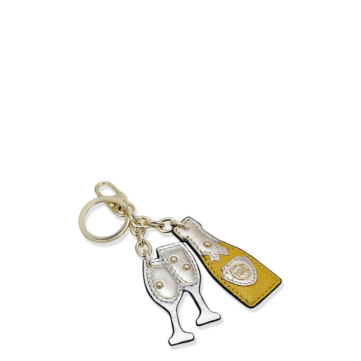 Franzy Leather Key Chain - Mango