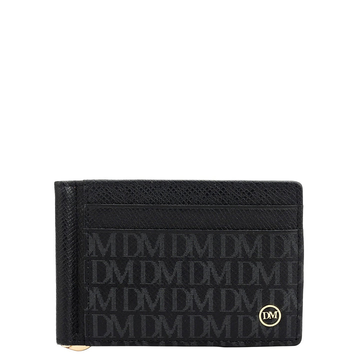 Monogram Franzy Leather Money Clip - Black