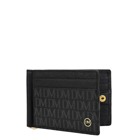 Monogram Franzy Leather Money Clip - Black