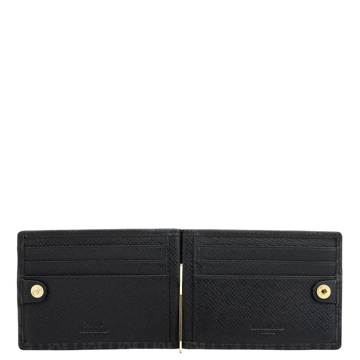 Monogram Franzy Leather Money Clip - Black