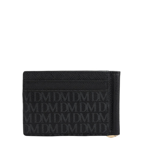 Monogram Franzy Leather Money Clip - Black