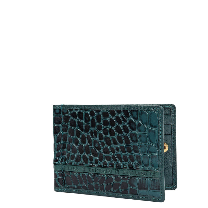 Croco Leather Money Clip - Octane