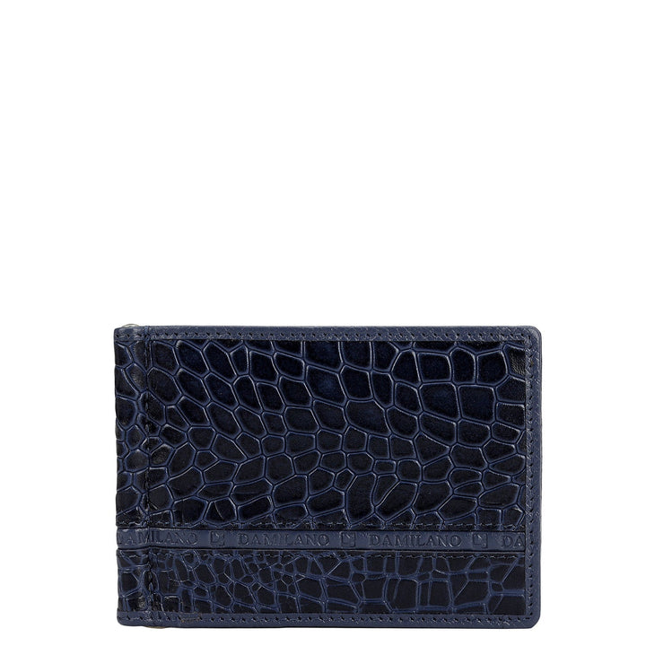 Croco Leather Money Clip - Stardust