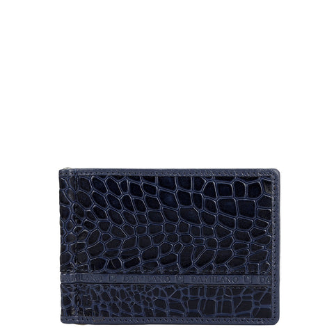 Croco Leather Money Clip - Stardust