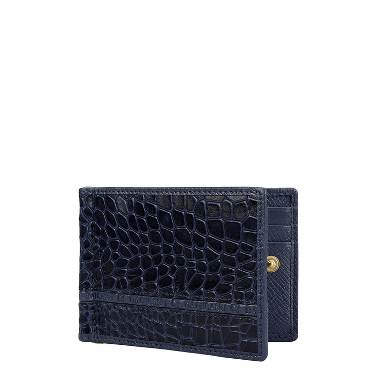 Croco Leather Money Clip - Stardust