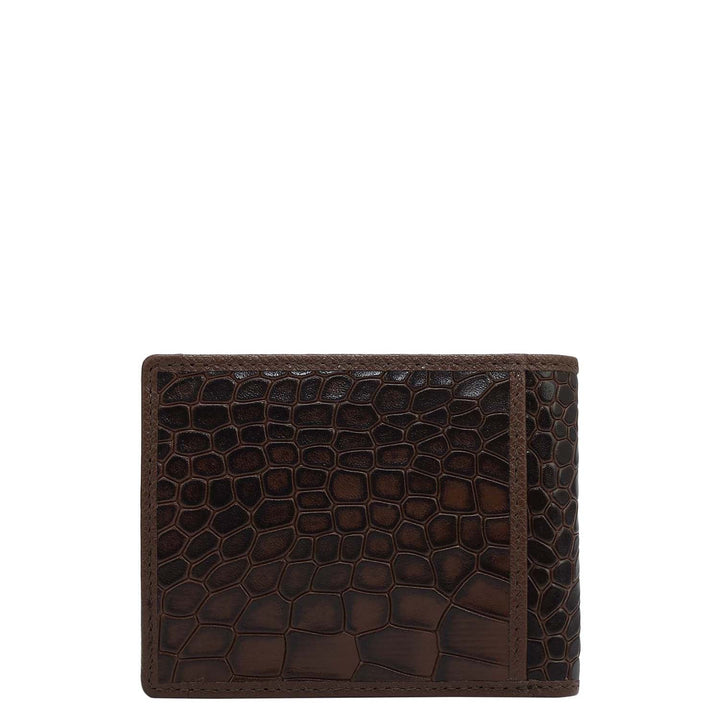 Croco Leather Money Clip - Date