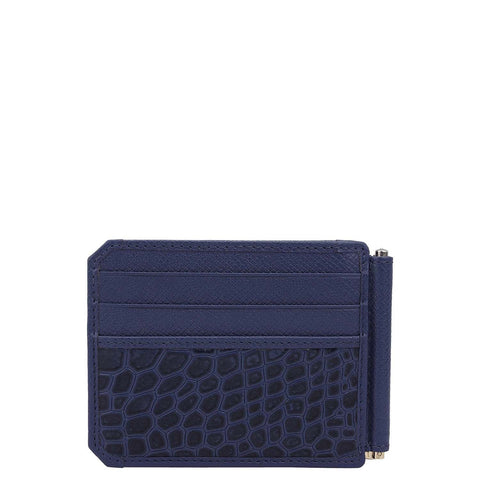 Croco Franzy Leather Money Clip - Stardust
