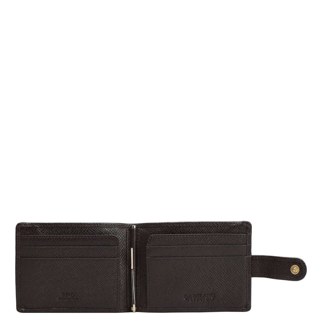 Franzy Leather Money Clip - Chocolate