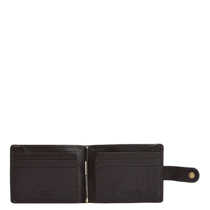 Franzy Leather Money Clip - Chocolate
