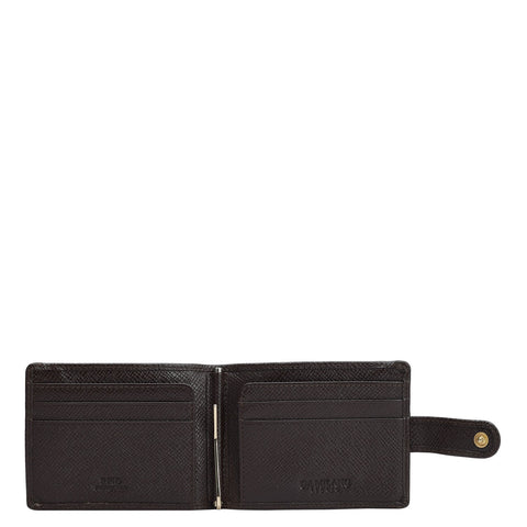 Franzy Leather Money Clip - Chocolate