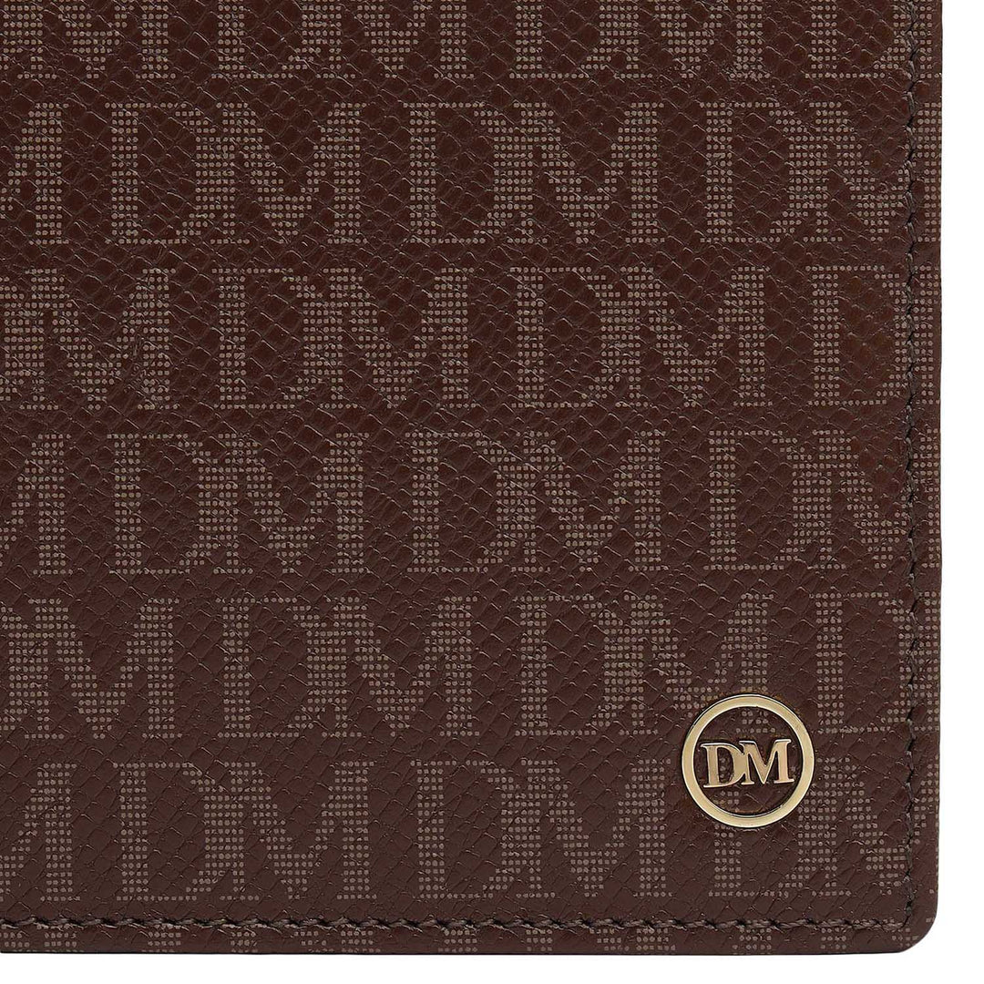Monogram Leather Money Clip - Walnut