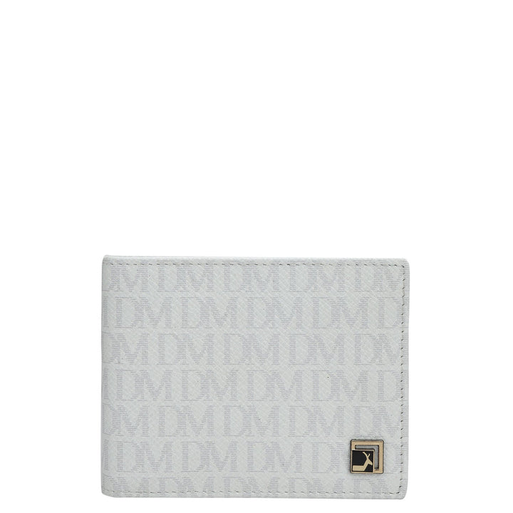 Monogram Leather Money Clip - White