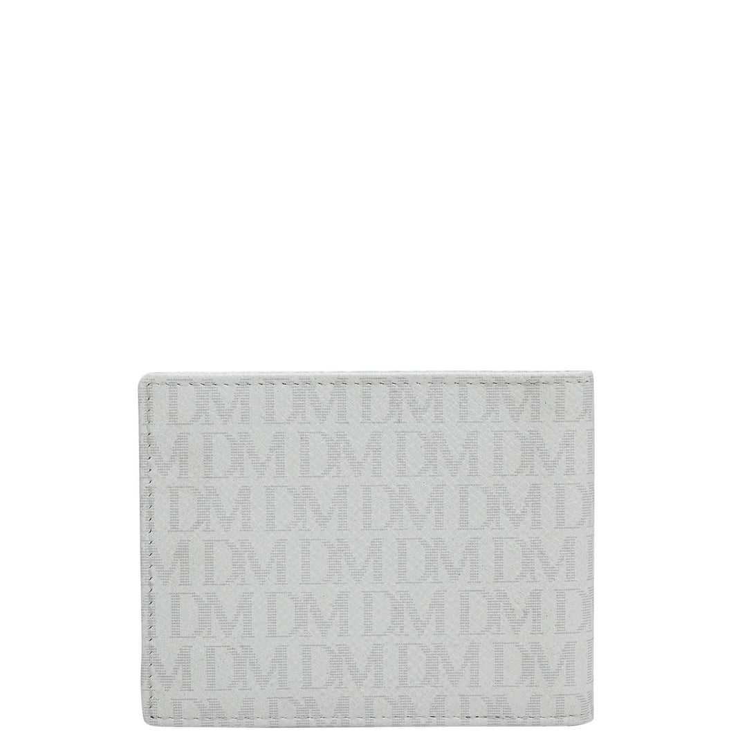 Monogram Leather Money Clip - White