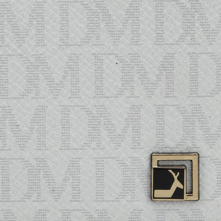 Monogram Leather Money Clip - White