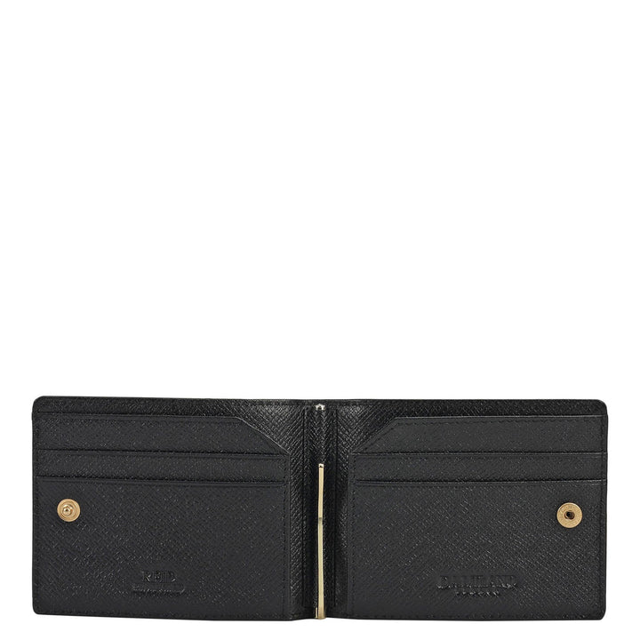 Franzy Leather Money Clip - Black
