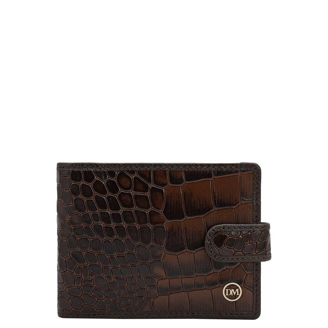 Croco Leather Money Clip - Date