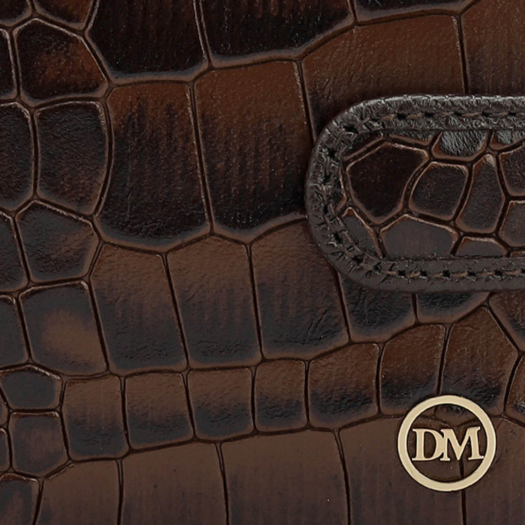 Croco Leather Money Clip - Date