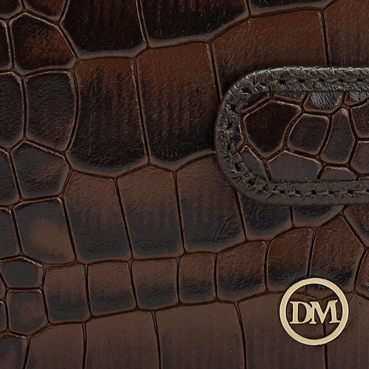 Croco Leather Money Clip - Date