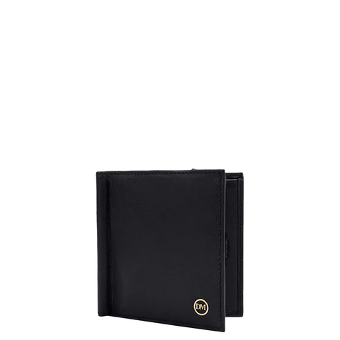 Calf Leather Money Clip - Black