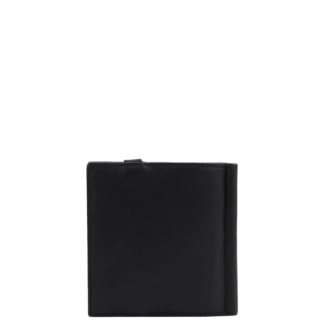 Calf Leather Money Clip - Black