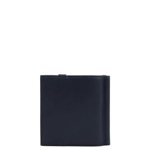 Calf Leather Money Clip - Navy