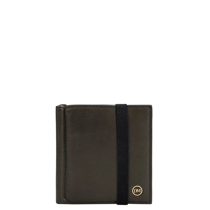 Calf Leather Money Clip - Olive