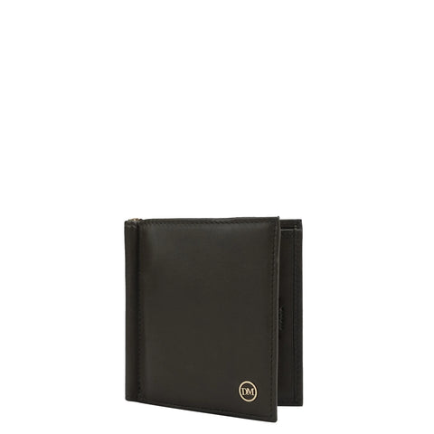 Calf Leather Money Clip - Olive