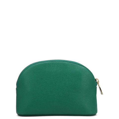 Franzy Leather Multi Pouch - Emerald Green