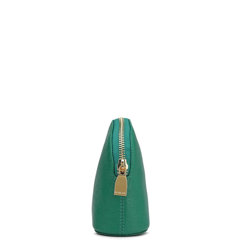 Franzy Leather Multi Pouch - Emerald Green