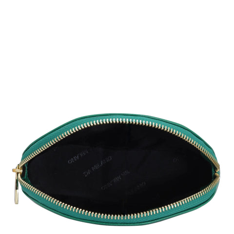 Franzy Leather Multi Pouch - Emerald Green