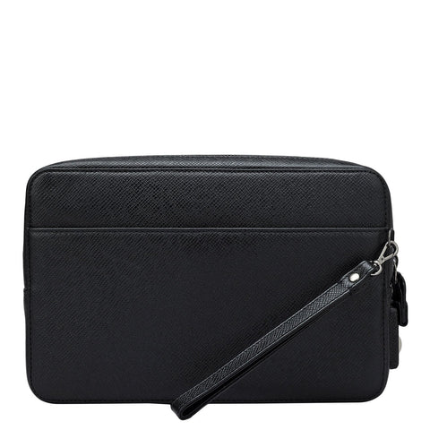 Franzy Leather Multi Pouch - Black